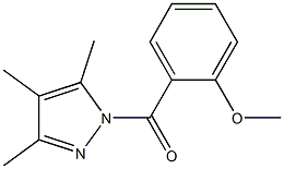 (2-methoxyphenyl)(3,4,5-trimethyl-1H-pyrazol-1-yl)methanone Struktur