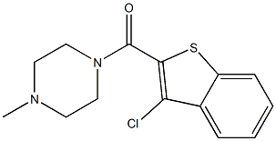 (3-chloro-1-benzothiophen-2-yl)(4-methyl-1-piperazinyl)methanone Struktur