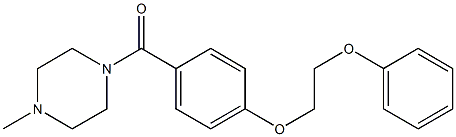 (4-methyl-1-piperazinyl)[4-(2-phenoxyethoxy)phenyl]methanone Struktur