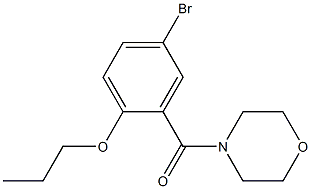 (5-bromo-2-propoxyphenyl)(4-morpholinyl)methanone Struktur