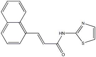 (E)-3-(1-naphthyl)-N-(1,3-thiazol-2-yl)-2-propenamide Struktur