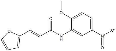 (E)-3-(2-furyl)-N-(2-methoxy-5-nitrophenyl)-2-propenamide Struktur