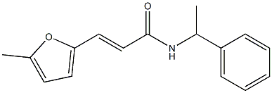 (E)-3-(5-methyl-2-furyl)-N-(1-phenylethyl)-2-propenamide Struktur