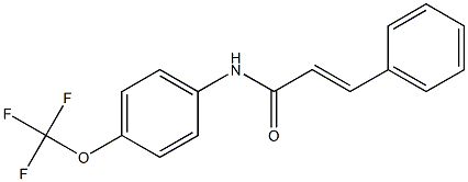 (E)-3-phenyl-N-[4-(trifluoromethoxy)phenyl]-2-propenamide Struktur