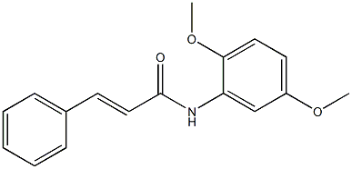 (E)-N-(2,5-dimethoxyphenyl)-3-phenyl-2-propenamide Struktur