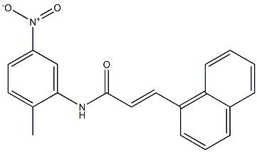 (E)-N-(2-methyl-5-nitrophenyl)-3-(1-naphthyl)-2-propenamide Struktur