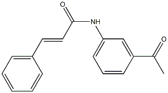 (E)-N-(3-acetylphenyl)-3-phenyl-2-propenamide Struktur