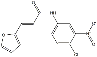 (E)-N-(4-chloro-3-nitrophenyl)-3-(2-furyl)-2-propenamide Struktur