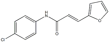 (E)-N-(4-chlorophenyl)-3-(2-furyl)-2-propenamide Struktur