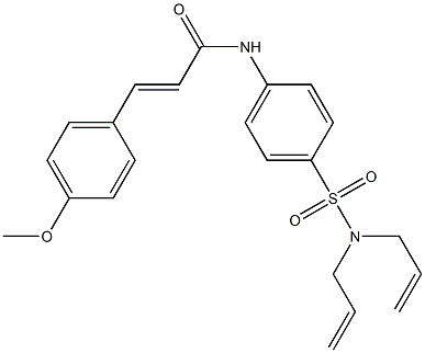 (E)-N-{4-[(diallylamino)sulfonyl]phenyl}-3-(4-methoxyphenyl)-2-propenamide Struktur