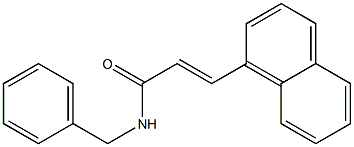 (E)-N-benzyl-3-(1-naphthyl)-2-propenamide Struktur