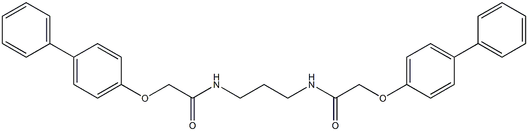 2-([1,1'-biphenyl]-4-yloxy)-N-(3-{[2-([1,1'-biphenyl]-4-yloxy)acetyl]amino}propyl)acetamide Struktur