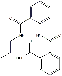 2-({2-[(propylamino)carbonyl]anilino}carbonyl)benzoic acid Struktur