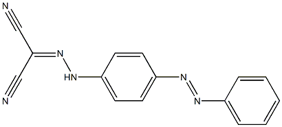 2-(2-{4-[(E)-2-phenyldiazenyl]phenyl}hydrazono)malononitrile Struktur