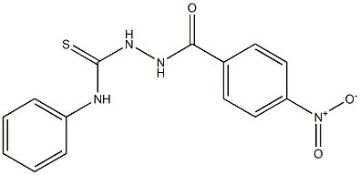 2-(4-nitrobenzoyl)-N-phenyl-1-hydrazinecarbothioamide Struktur