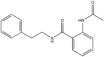 2-(acetylamino)-N-phenethylbenzamide Struktur