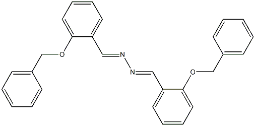 2-(benzyloxy)benzaldehyde N-{(E)-[2-(benzyloxy)phenyl]methylidene}hydrazone Struktur