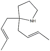 2,2-di[(E)-2-butenyl]pyrrolidine Struktur