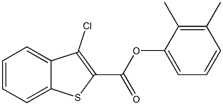 2,3-dimethylphenyl 3-chloro-1-benzothiophene-2-carboxylate Struktur