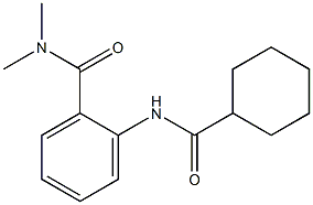 2-[(cyclohexylcarbonyl)amino]-N,N-dimethylbenzamide Struktur