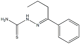 2-[(E)-1-phenylbutylidene]-1-hydrazinecarbothioamide Struktur