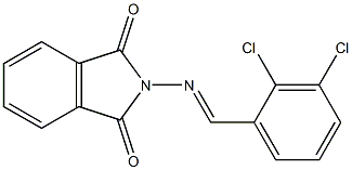 2-{[(E)-(2,3-dichlorophenyl)methylidene]amino}-1H-isoindole-1,3(2H)-dione Struktur