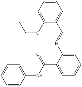 2-{[(E)-(2-ethoxyphenyl)methylidene]amino}-N-phenylbenzamide Struktur