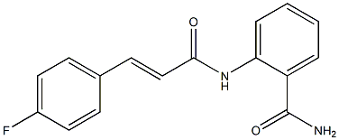 2-{[(E)-3-(4-fluorophenyl)-2-propenoyl]amino}benzamide Struktur