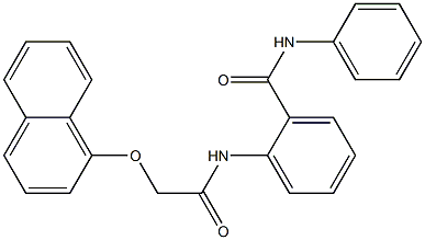 2-{[2-(1-naphthyloxy)acetyl]amino}-N-phenylbenzamide Struktur