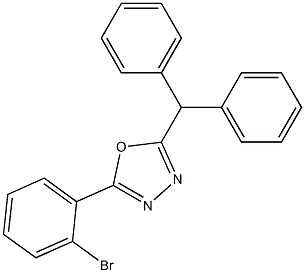 2-benzhydryl-5-(2-bromophenyl)-1,3,4-oxadiazole Struktur