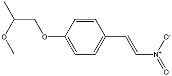 2-methoxy-4-[(E)-2-nitroethenyl]phenyl propyl ether Struktur