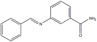 3-{[(E)-phenylmethylidene]amino}benzamide Struktur