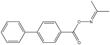 N-[([1,1'-biphenyl]-4-ylcarbonyl)oxy]-N-(1-methylethylidene)amine Struktur