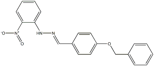 4-(benzyloxy)benzaldehyde N-(2-nitrophenyl)hydrazone Struktur