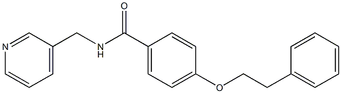 4-(phenethyloxy)-N-(3-pyridinylmethyl)benzamide Struktur