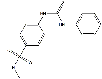 4-[(anilinocarbothioyl)amino]-N,N-dimethylbenzenesulfonamide Struktur