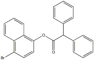 4-bromo-1-naphthyl 2,2-diphenylacetate Struktur