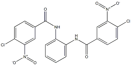 4-chloro-N-{2-[(4-chloro-3-nitrobenzoyl)amino]phenyl}-3-nitrobenzamide Struktur