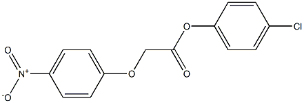 4-chlorophenyl 2-(4-nitrophenoxy)acetate Struktur