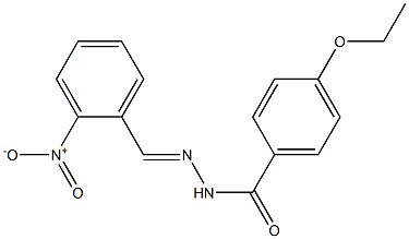 4-ethoxy-N'-[(E)-(2-nitrophenyl)methylidene]benzohydrazide Struktur