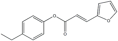 4-ethylphenyl (E)-3-(2-furyl)-2-propenoate Struktur