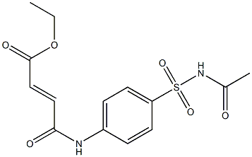 ethyl (E)-4-{4-[(acetylamino)sulfonyl]anilino}-4-oxo-2-butenoate Struktur