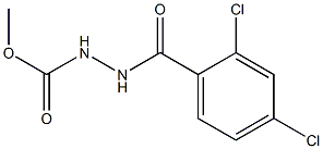 methyl 2-(2,4-dichlorobenzoyl)-1-hydrazinecarboxylate Struktur