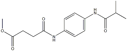 methyl 4-[4-(isobutyrylamino)anilino]-4-oxobutanoate Struktur