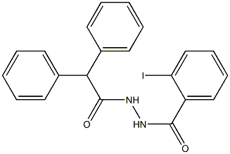 N'-(2,2-diphenylacetyl)-2-iodobenzohydrazide Struktur