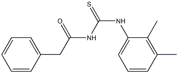 N-(2,3-dimethylphenyl)-N'-(2-phenylacetyl)thiourea Struktur