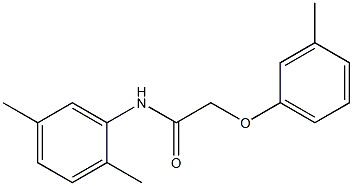 N-(2,5-dimethylphenyl)-2-(3-methylphenoxy)acetamide Struktur