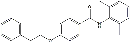 N-(2,6-dimethylphenyl)-4-(phenethyloxy)benzamide Struktur