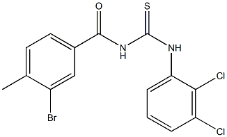 N-(3-bromo-4-methylbenzoyl)-N'-(2,3-dichlorophenyl)thiourea Struktur