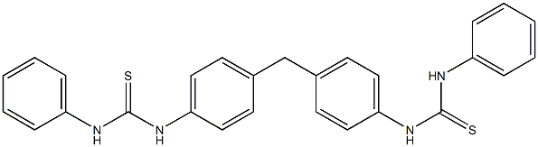 N'-(4-{4-[(anilinocarbothioyl)amino]benzyl}phenyl)-N-phenylthiourea Struktur